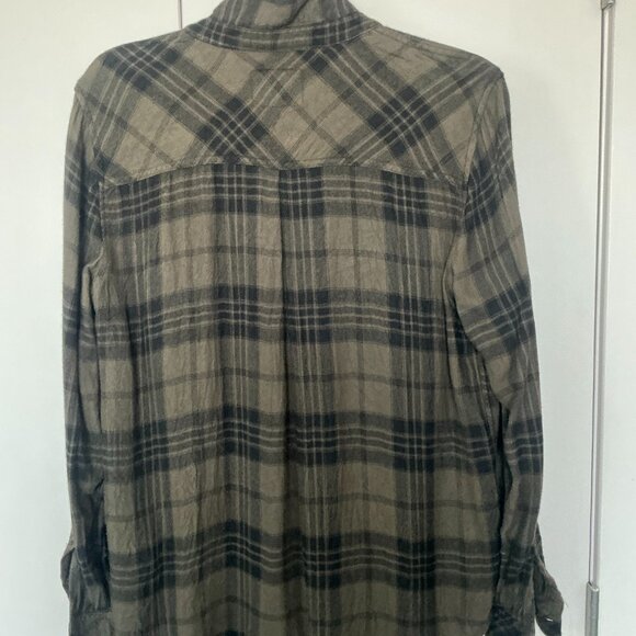 Rails Hunter in Olive Jet button down flannel shirt size Large - Picture 3 of 6
